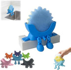 Smiley Face Sponge Holder – Sponge Holder for Kitchen Sink Hanging, Funny Sponge Holder, No Tools Installation, Spac-Saving & Quick Drying Sponge Storage Organizer (Blue)