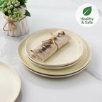 AmorArc Ceramic Dinnerware Sets,Handmade Reactive Glaze Stoneware Plates and Bowls Sets,Highly Scratch Resistant | Dishwasher & Microwave Safe Dishes Set,Service for 8 (24pc)