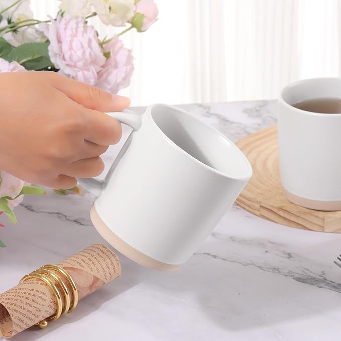 Coffee Mugs Set of 6, 14 oz Coffee Cups Ceramic, Ceramic Mug with Handle and Speckled Patterns for Coffee, Tea, Cocoa, Milk, Microwave & Dishwasher Safe