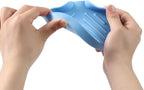 MicoYang Silicone Bathroom Soap Dishes with Drain Spout-Bathroom and Kitchen Sink Organizer,Sponge Holder,Dish Soap Tray,Perfect for Dispenser,Scrubber,Bottle on Sink or Counter-Light Blue 4.9"×3.2"