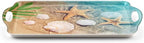 Serving Tray Decorative Tray with Handles Multi-Purpose Rectangular Serving Trays for Restaurant, Parties, Coffee Table, Kitchen - Starfish Beach