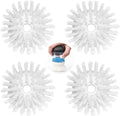 4 Pack Brush Refills for OXO Dish Brush Refill B, Brush Head Replacement OXO Dish Brush Replacement Head（White Round）