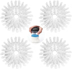 4 Pack Brush Refills for OXO Dish Brush Refill B, Brush Head Replacement OXO Dish Brush Replacement Head（White Round）