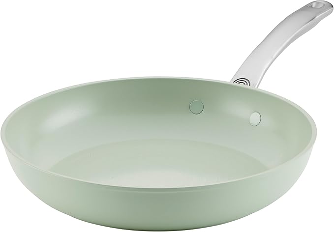 Circulon Halo with LaserDefense Ceramic Nonstick Frying Pan, Made without PFAS, Compatible with All Stovetops, Dishwasher and Oven Safe, 10 Inch Skillet - Sage