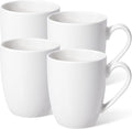 Urbanstrive 16 oz Large Coffee Mugs Set of 4 Ceramic Coffee Mug White Coffee Cups Tea Cups Idea Gift for Women Men House Warming Gifts New Home Office, White 4 Pack