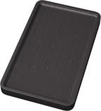 VERTORGAN Bamboo Serving Tray,9.8x5.9 Inch Decorative Trays Platter for Coffee Table,Living Room,Bar,Party,Mini Charcuterie Boards Cheese Board,Home Decor（Black）