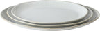 Gibson Elite Sandy Pines 3 Piece Oval Platter Set, 15.7”, 13.75” & 12” Stoneware Serving Platters, Reactive Glaze Finish, Taupe, Microwave & Dishwasher Safe
