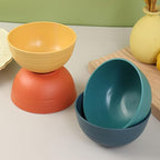 Unbreakable Wheat Straw Cereal Bowls Set of 4, 24 OZ Microwave and Dishwasher Safe Lightweight Soup and Salad Bowl Sets, Reusable Dessert Bowls for Rice, Pasta, Snack, Fruit, BPA Free (4 Colors)