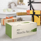 Matcha Whisk Set, 10-Pcs Matcha Kit, Bamboo Whisk and Bowl with Spout & Measuring Spoon & Cup, Japanese Tea Making Tools, Complete Matcha Gift Set for Starter, Mottled Green