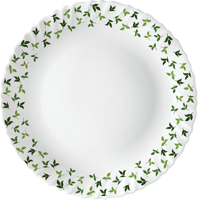 Borosil Gourmet Dinnerware Set For 6, 35 Pieces, White Dinner Plates and Bowls Sets, Chip Resistant Tempered Opal Glass, Stain Resistant, Dishwasher & Microwave Safe Dinner Set For Gifting, Serves 6