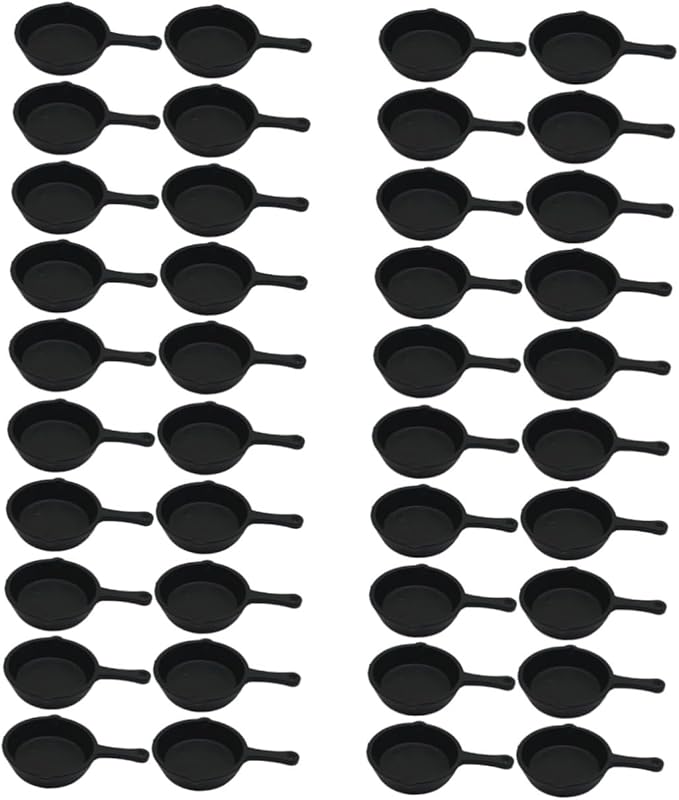 Zerodeko 40 Pcs Pan Pendant Mini House Adornment Dollhouse Cooking Pot Simulation Frying Pan Model Miniature Stovetop Cookware Kitchen Accessories Household Casserole Child Plastic Mini Pot
