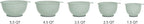 KitchenAid Classic Mixing Bowls, Set of 5, Pistachio