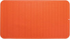 MicoYang Silicone Dish Drying Mat for Multiple Usage,Easy clean,Eco-friendly,Heat-resistant Silicone Mat for Kitchen Counter or Sink,Refrigerator or Drawer Liner Orange 4XL 32 inches x 18 inches
