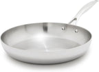 GreenPan Valencia Pro Tri-Ply Stainless Steel 12" Frying Pan Skillet, Induction Ready Cookware, All Cooktops, Sauce Pot, Mirror Finish, Dishwasher & Oven/Broiler Safe to 600F