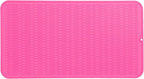MicoYang Silicone Dish Drying Mat for Multiple Usage,Easy clean,Eco-friendly,Heat-resistant Silicone Mat for Kitchen Counter or Sink,Refrigerator or Drawer Liner Rose 4XL 32 inches x 18 inches