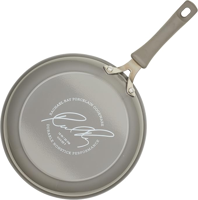 Rachael Ray Cook + Create Nonstick Frying Pan/Skillet, 10 Inch, Gray