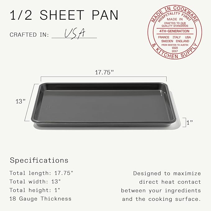 Made In Cookware | Sheet Pan (Non Stick) | Commercial Grade Aluminum Non Stick | Professional Bakeware