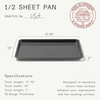 Made In Cookware | Sheet Pan (Non Stick) | Commercial Grade Aluminum Non Stick | Professional Bakeware