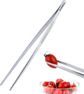 12 Inch Kitchen Tweezers Fine Tweezer Tongs, MSY BIGSUNNY Stainless Steel Food Tweezers Multi-function Precision Serrated Tips Cooking Tongs Kitchen Serving Tong