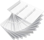 Lifewit Serving Tray Divided for Party Supplies, 12 PCS 15" x 10" Plastic Platters for Serving Food, White Reusable Tray for Veggie, Snack, Fruit, Cookies, Desserts in Kitchen/Pantry