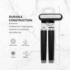 KitchenAid Classic Multifunction Can Opener and Bottle Opener Easy to Use,Razor Sharp Stainless Steel Cutting Wheel,Soft Ergonomic Handles,Black,(Pack of 12)