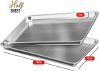 Eatex Aluminum Baking Sheet Set, 6 Pack Cookie Sheet Set, 18” x 13” Steel Baking Pan Set, Quality Cookie Sheets for Baking Nonstick, Half Sheet Baking Pans Set, Baking Sheets for Oven, Half Sheet Pan