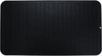 MicoYang Silicone Dish Drying Mat for Multiple Usage,Easy clean,Eco-friendly,Heat-resistant Silicone Mat for Kitchen Counter or Sink,Refrigerator or Drawer Liner Black 4XL 32 inches x 18 inches