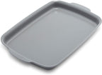 GreenPan Premiere Ovenware Healthy Ceramic Nonstick 13" x 9" Quarter Sheet Baking Pan, PFAS-Free, Warp-Free Bakeware, Durable Quick Heating, Oven & Broiler Safe to 600F, Dishwasher Safe, Gray