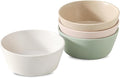 UBEE Ceramic Soup Bowls Set of 4, 6.3 inch Cereal Bowls, Microwave Safe Serving Bowls for Oatmeal, Soup, Pasta, Ramen, Dessert, Fruit, For Breakfast, Lunch and Dinner, Colorful