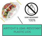 Smygoods Disposable Plastic Salad Bowls with Airtight Lids Ideal for Meal Prep, Takeout, Catering, Parties, Picnics, and Food Storage, Stackable, Leak-Proof