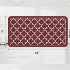 WISELIFE Dish Drying Mat Super Absorbent Drying Mat Large Dish Drying Mats for Kitchen Counter Easy Clean Dish Mat Kitchen Drying Mat18"x 28" Stylish Red