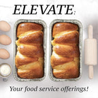 Spare Essentials (65 Pack) 2Lb Foil Bread Pans for Baking, Disposable Bread Pans - Perfect for Baking Banana Bread, Cakes & Meatloaf - 2 Pound Aluminum Pans for Food Serving - 8.5" X 4.5" X 2.5"