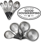 OXO Good Grips 8 Piece Stainless Steel Measuring Cups and Spoons Set