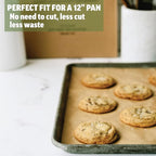 Parchment Paper Sheets 12x16 for Baking - Unbleached Chlorine-free, High Heat, Non-Stick Pre-Cut Parchment Paper for Half Sheet Pans (200 sheets)