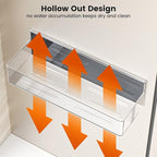 Magnetic Spice Rack for Refrigerator,7 Pack Magnetic Shelf,Fridge Magnet Organizer with Paper Towel Holder,Utensils Racks,Hook Rack,Fridge Organizers and Storage Clear(7 Pack)