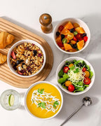 Cereal Bowls Set of 4, 24 oz Bowls for Kitchen, Ceramic Bowls for Salad, Fruit, Breakfast, Dessert, Stoneware Soup Bowls, Dishwasher & Microwave Safe, Matte White