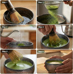 Matcha Whisk Set, 5-Piece Matcha Kit with Ceramic Matcha Bowl, Bamboo Whisk, Scoop - Complete Matcha Tea Set Perfect for Beginners & Matcha Lovers