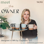 Mora Ceramic Large Latte Mug Set of 4, 16oz - Microwavable, Porcelain Coffee Cups With Big Handle - Modern, Boho, Unique Style For Any Kitchen. Microwave Safe Stoneware - Assorted Neutrals