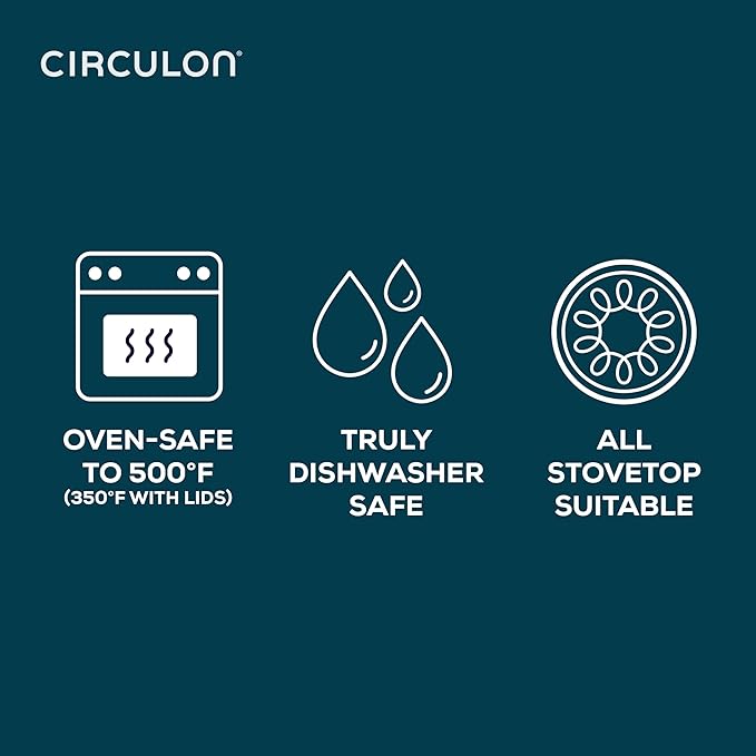 Circulon Halo with LaserDefense Ceramic Nonstick Pots and Pans with Lids, Made without PFAS, Compatible with All Stovetops, Dishwasher and Oven Safe, 11 Piece Cookware Set - Sage