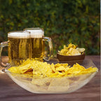 R-kay 6 Pack Extra Large Gold Glitter Serving Bowl - 128 Ounce Gold Plastic Serving Bowls For Entertaining - Plastic Bowls For Salads And Snacks - Disposable bowls For All Occasions
