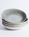 Pokini Pasta Bowls of 4, 32 Oz Salad Bowls Soup Bowls, Large Pasta Serving Bowl Porcelain Pasta Plates, Wide and Deep Bowls Set Microwave & Dishwasher Safe-Gradient Green