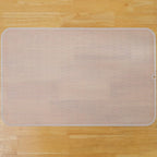 MicoYang Silicone Dish Drying Mat for Multiple Usage,Easy clean,Eco-friendly,Heat-resistant Silicone Mat for Kitchen Counter or Sink,Refrigerator or Drawer Liner Translucent 3XL 28 inches x 18 inches