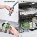 Sponge Holder for Scrub Daddy with Suction Cups and Drain Spout Kitchen Sink Caddy Organizer, Soap Dishes Holder Accessories Rack, Dishwasher Safe - 4.7"x4.7", Green