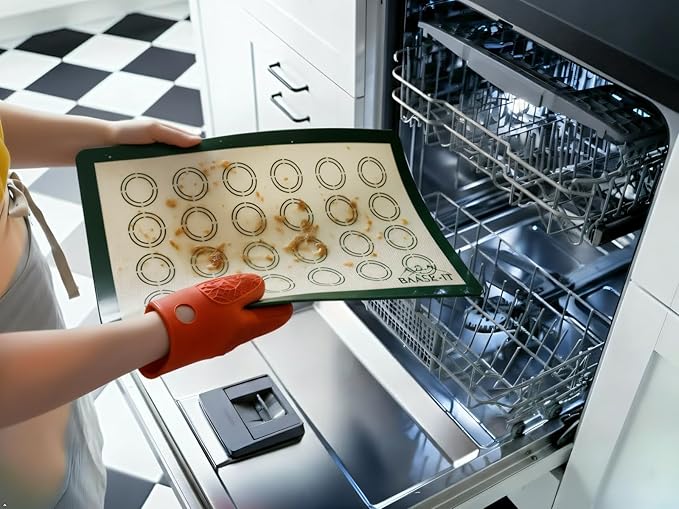 Silicone Baking Mats Set – 3 Pcs, Non-Stick Reusable, Parchment-Free Oven liners (18" x 13" + 15" x 10")