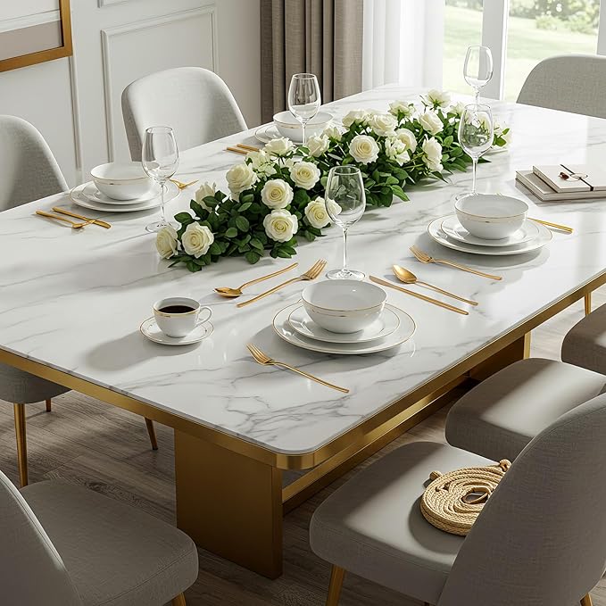 30-Piece Silverware set for 6, Premium 18/10 Stainless Steel Flatware Cutlery Set, Luxury Eating Utensils Set Include Spoons Forks & Knives, Mirror Polished, Dishwasher Safe (Gold)