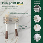 Cuisinart 2 Piece Sink Set – Sink Drain Strainer with Stainless Steel Rim & Silicone Mesh Base & Sponge Holder for Kitchen Sink, Metal Caddy with Triple Suction Cups, Daily Kitchen Essentials