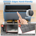 Kitchen Sink Caddy with Stainless Steel Towel Holder, Handy Sponge Holder for Kitchen Sink with Extending Drain Spout, No-Tool Assembly Space Saver for sink Countertop Accessories(Gray)
