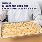 6 Pack Half Size 18" x 13" Aluminum Baking Sheet Pan Perforated, Commercial Bakery Equipment Cookie Sheets, NSF Approved Baking Tray