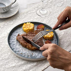 20-Piece Matte Black Flatware Set for 4, 18/0 Stainless Steel Cutlery Set with Shell Design, Dishwasher-Safe Silverware for Dinner Party, Holiday & Daily Use