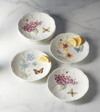 Lenox Dinnerware Set, Butterfly Meadow 6-Piece Tidbit Plate Set, Service For 6, Durable Porcelain Appetizer Plates, Dishwasher And Microwave Safe, Ceramic Plates, Salad Plate (Assorted, 6 Piece)